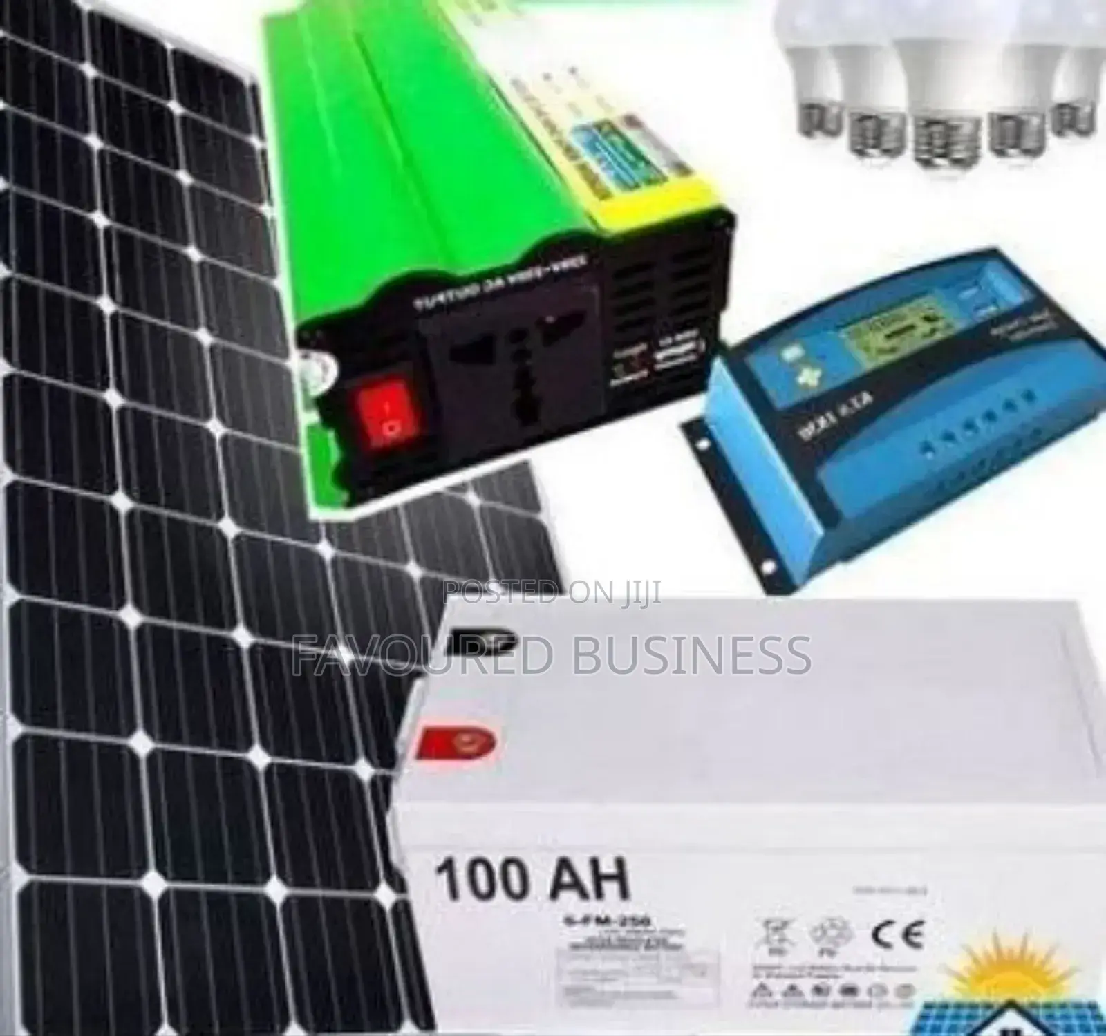Complete Solar Kit 100ah+Solar Max