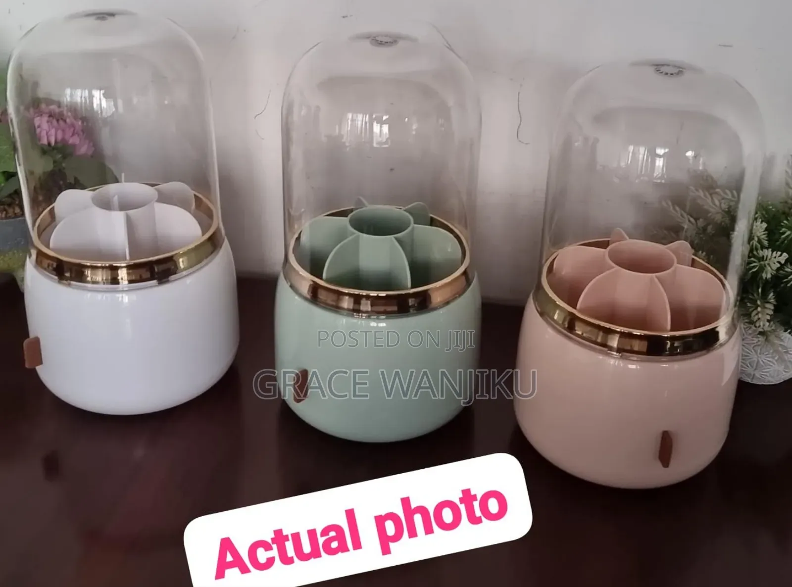 *Yh2001- Rotary Glam Cosmetic Makeup Brush Organizer Bucket *