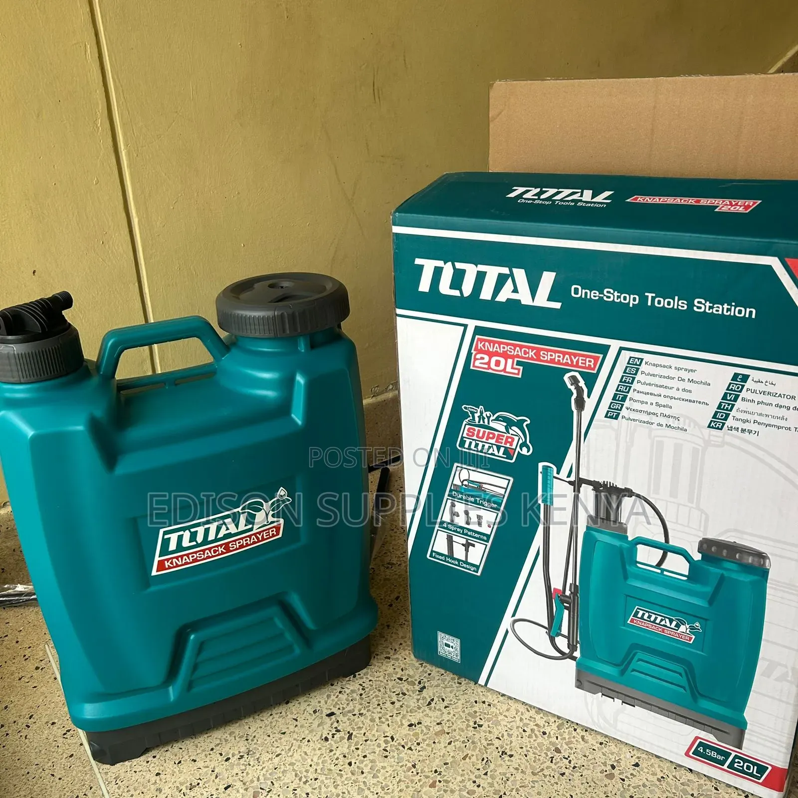 Knapsack Sprayer Total 20 Litre Farm Garden Sprayers Fumigation