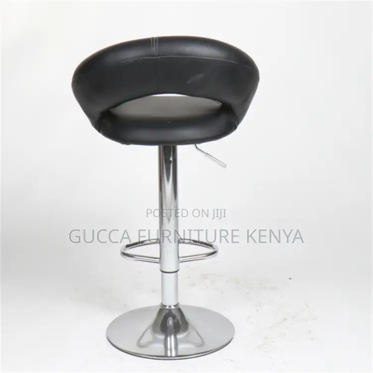360-Degree Turn Leather Counter Chair