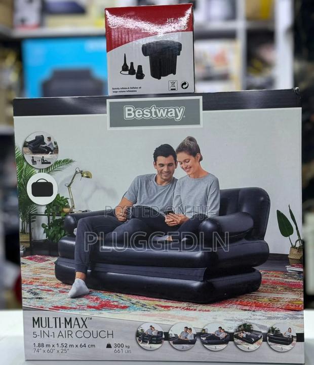 *5 in 1 2 Seater Bestway Inflatable Pullout Sofa - main view