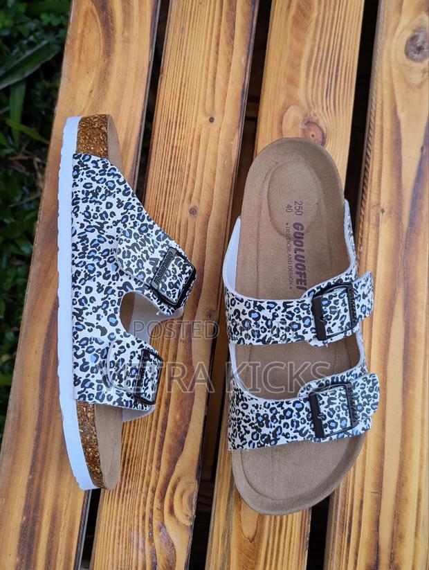 Ladies Cork Sandals Multicolor