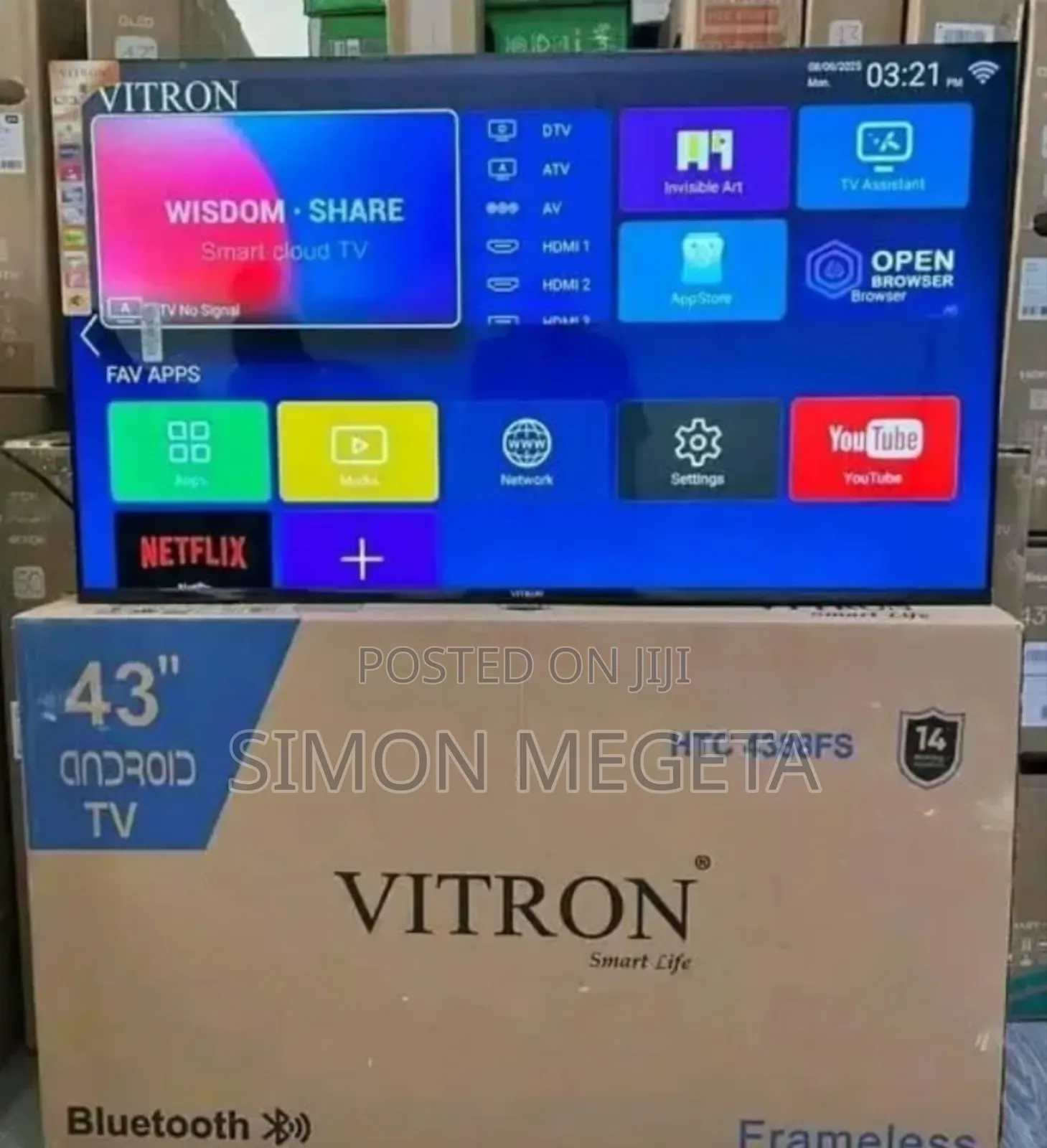 Youtube Vitron 43 Inch Android Tv