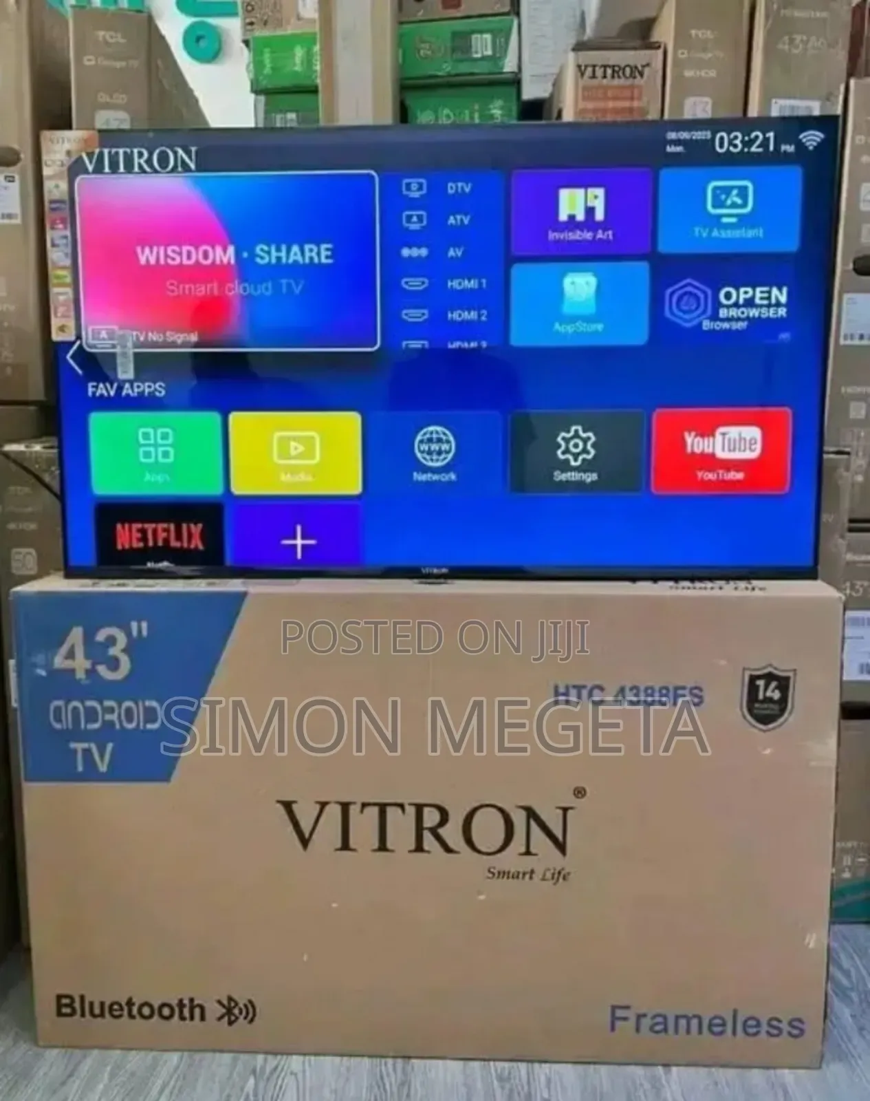 Youtube Vitron 43 Inch Android Tv