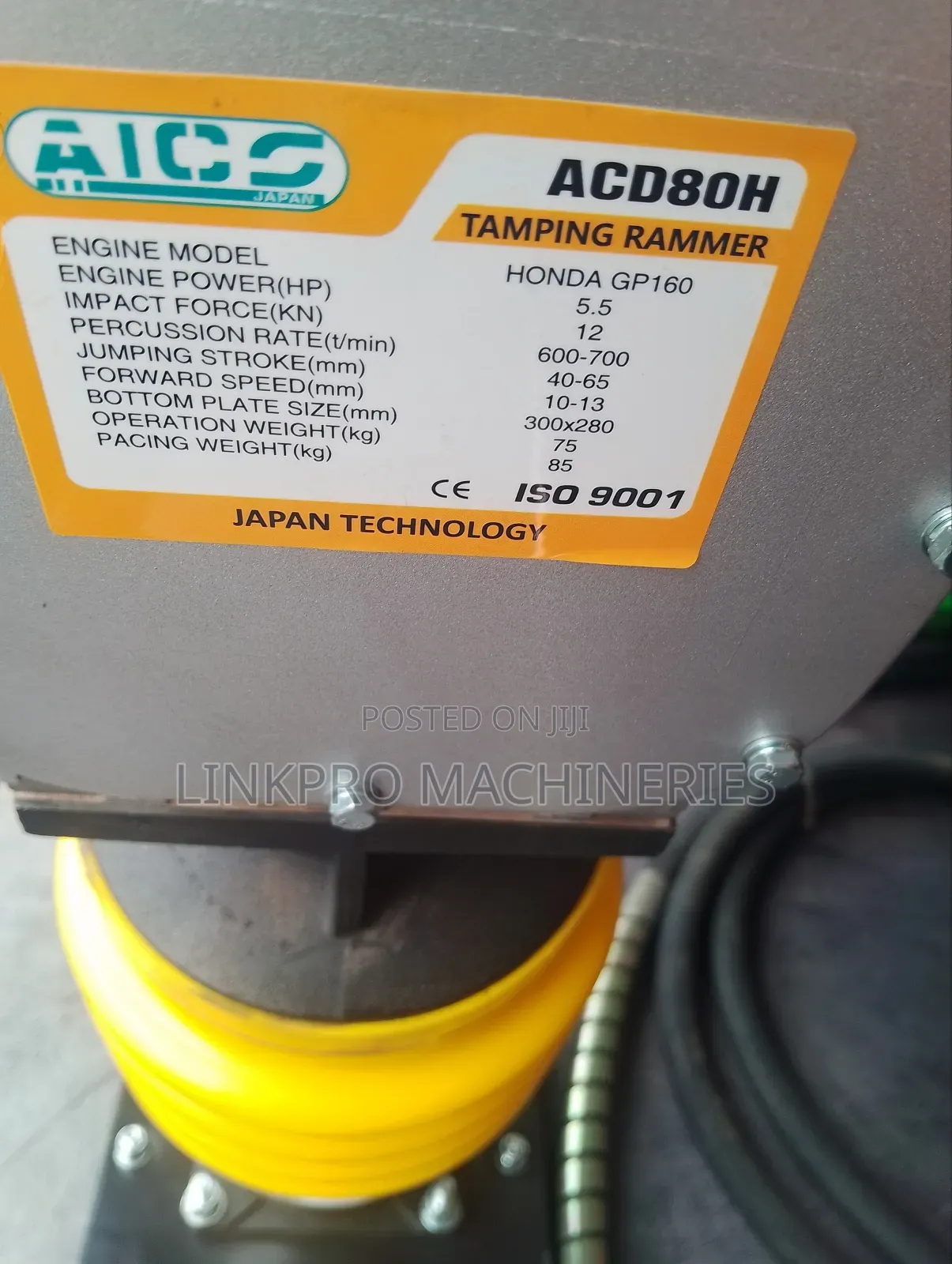 Aico Heavy Duty Tamping Rammer With Honda Engine