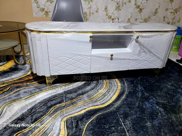 White Gold Tv Stand