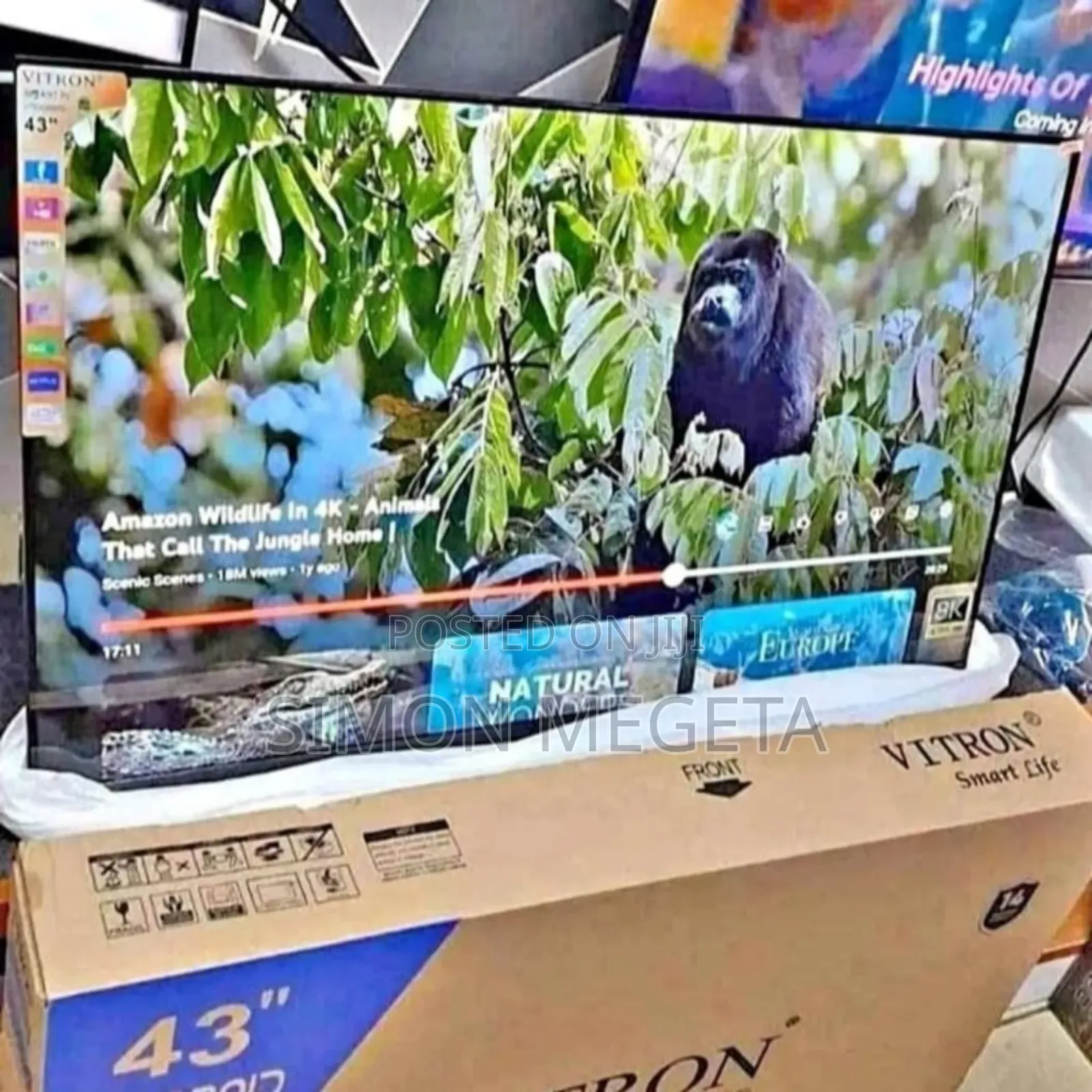 Vitron 43 Inch Android Tv With Remote Control