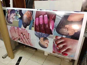 Salon and Kinyozi Banner and Stickers