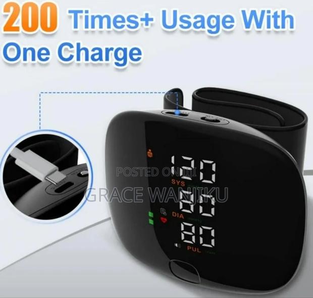 Wrist Electronic Rechargeable Sphygmomanometer