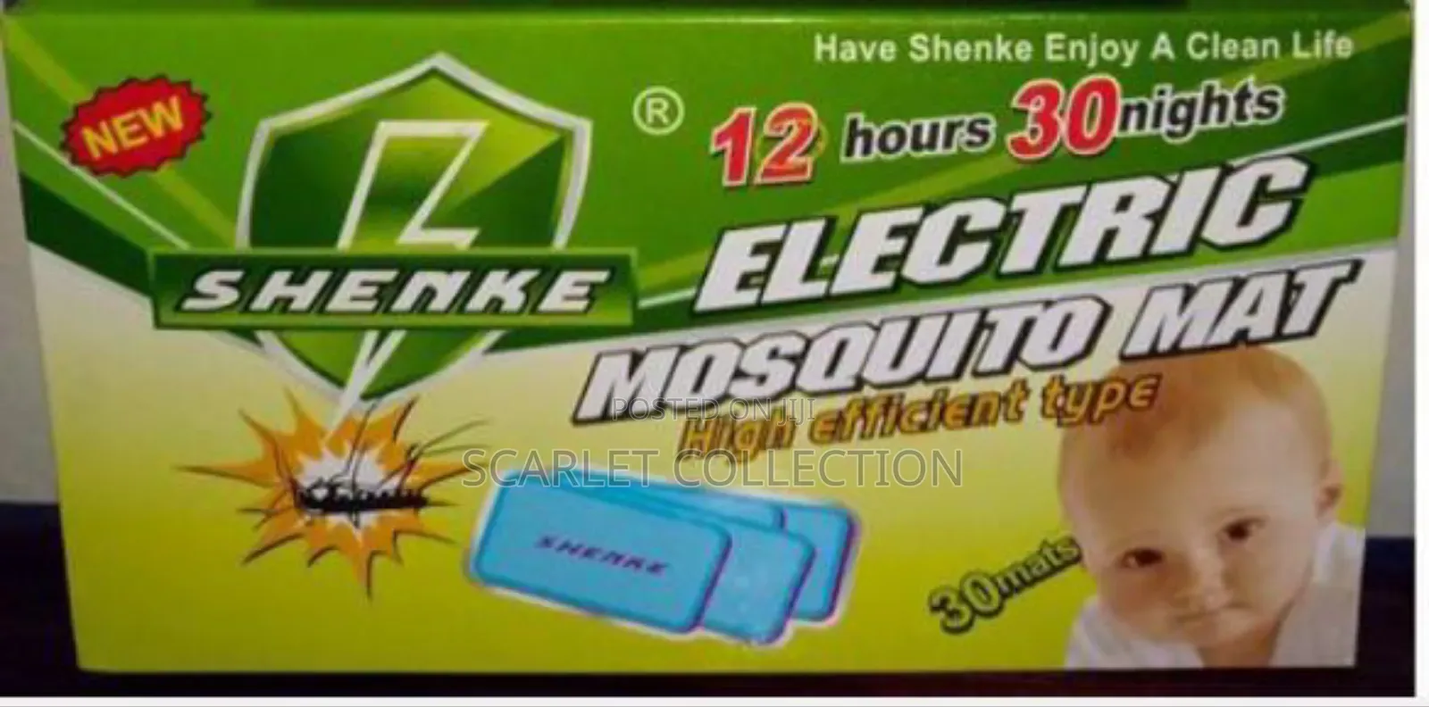 Shenke Electric Mosquito Mats. 10 Boxes(300 Mats)