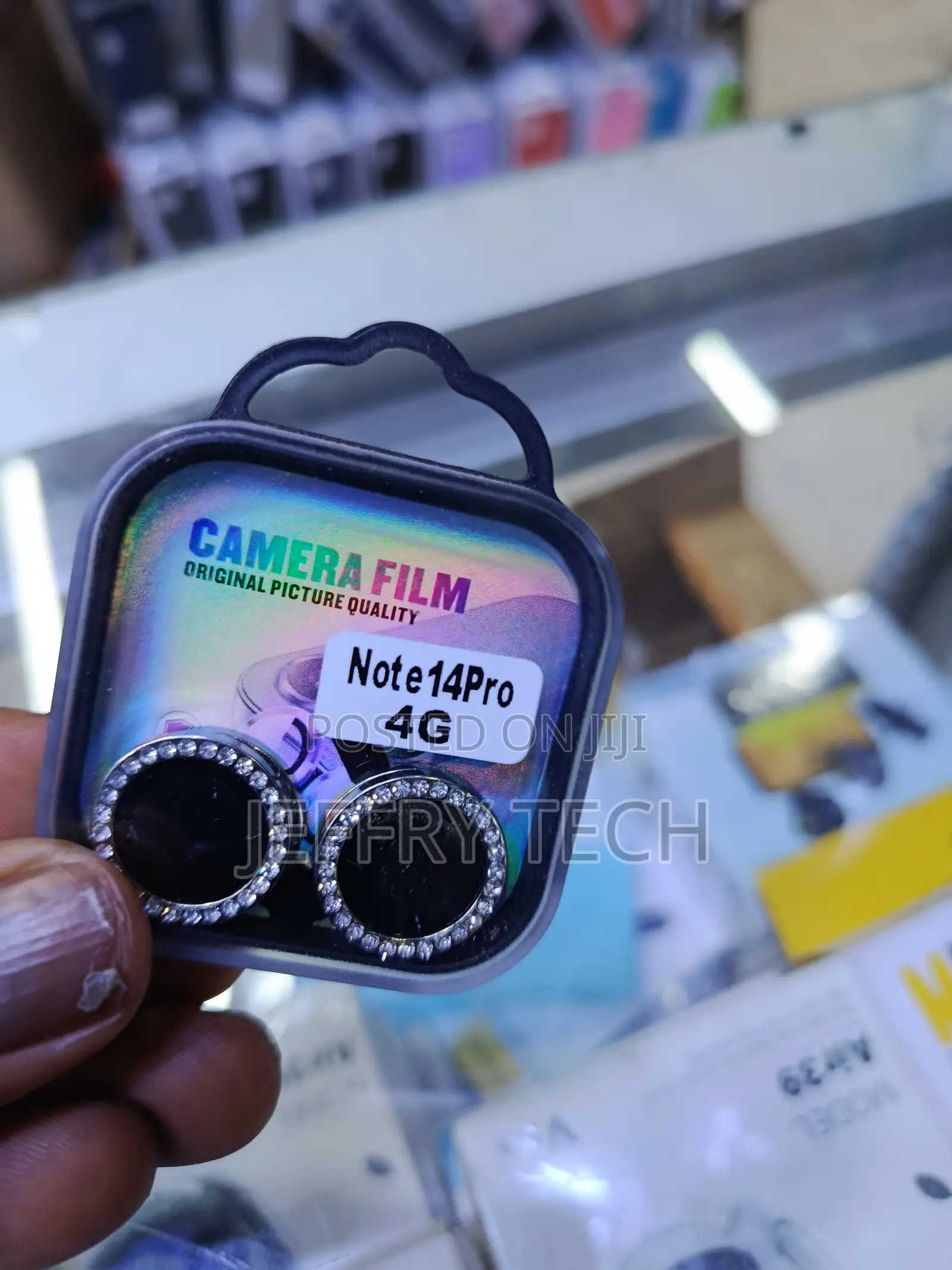 Sawer Xiaomi Redmi Note 14 Pro 4g Bling Rhinestone Design Lense Cover
