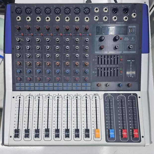 8 Channels Pro Powered Mixer Usb/Bluetooth 1500w Pay on Delivery - thumbnail 2