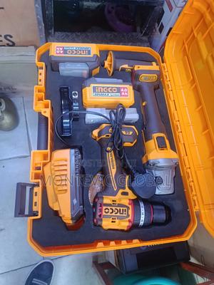 2 in 1 Ingco Combo Brushless Drill With Cordless Grinder - thumbnail 2