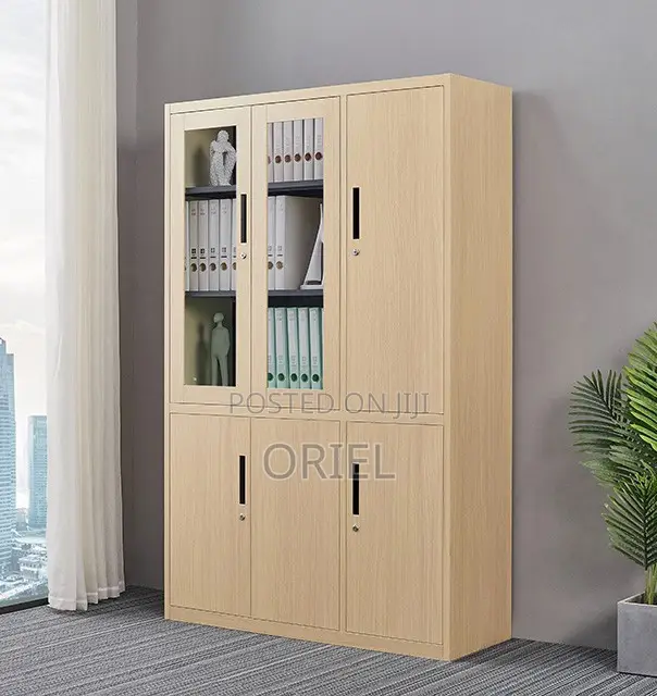 Office Cabinet : Office Wooden 3-Door Cabinet