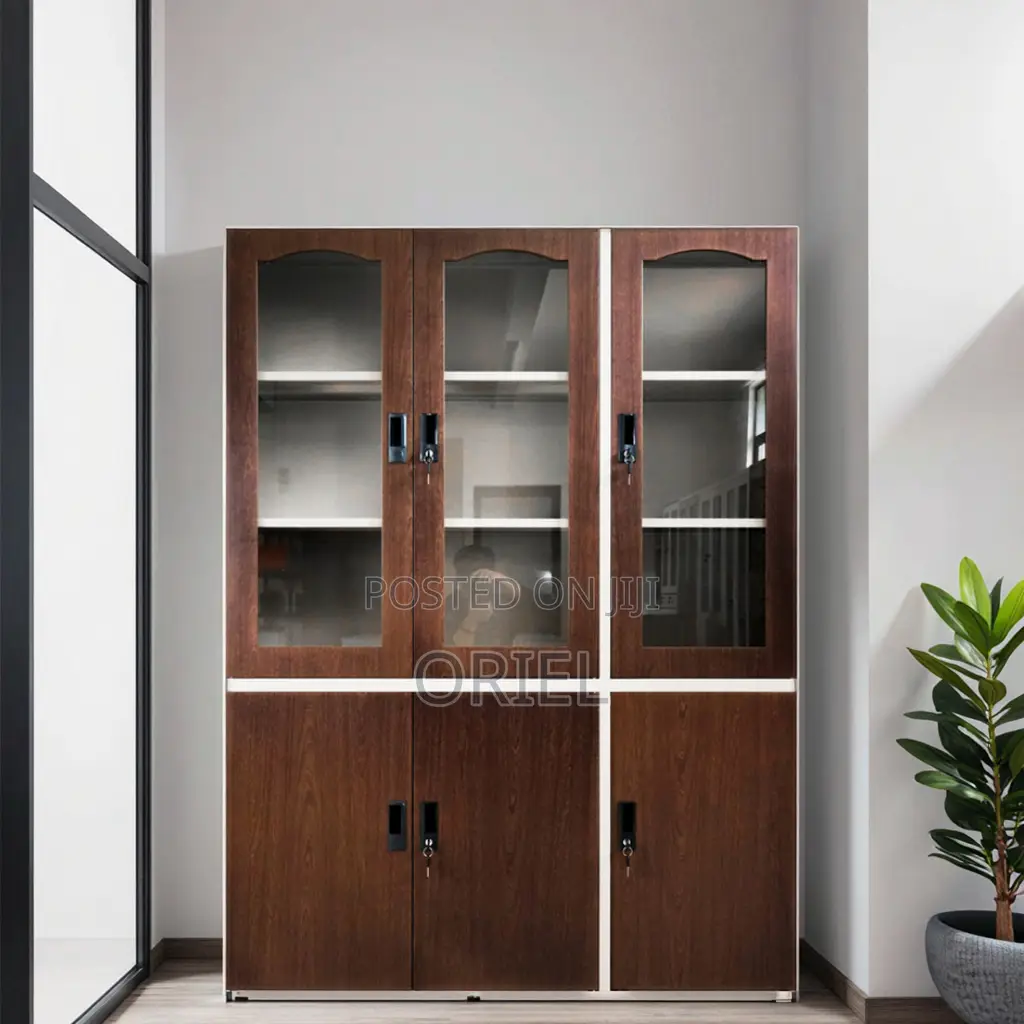 Office Cabinet : Office Wooden 3-Door Cabinet