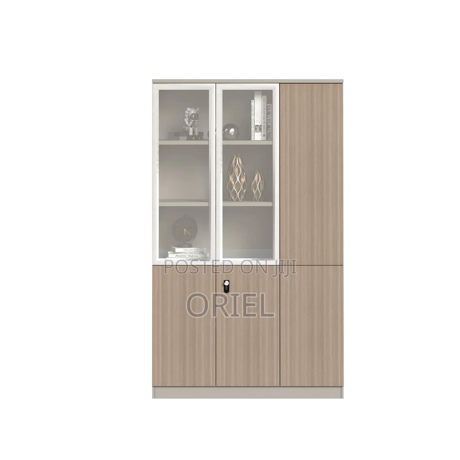 Office Cabinet : Office Wooden 3-Door Cabinet