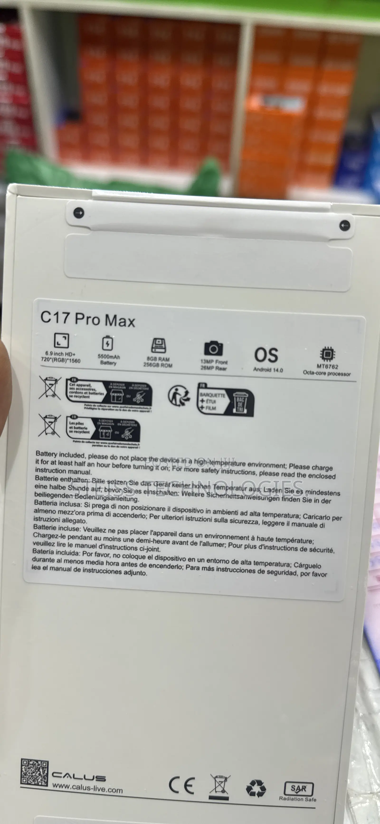 New Calus Spark 10 Pro 16 GB Orange