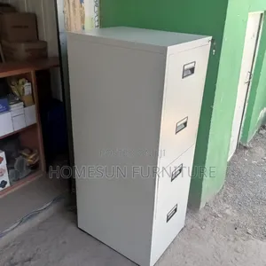 White 4 Drawers File Cabinet