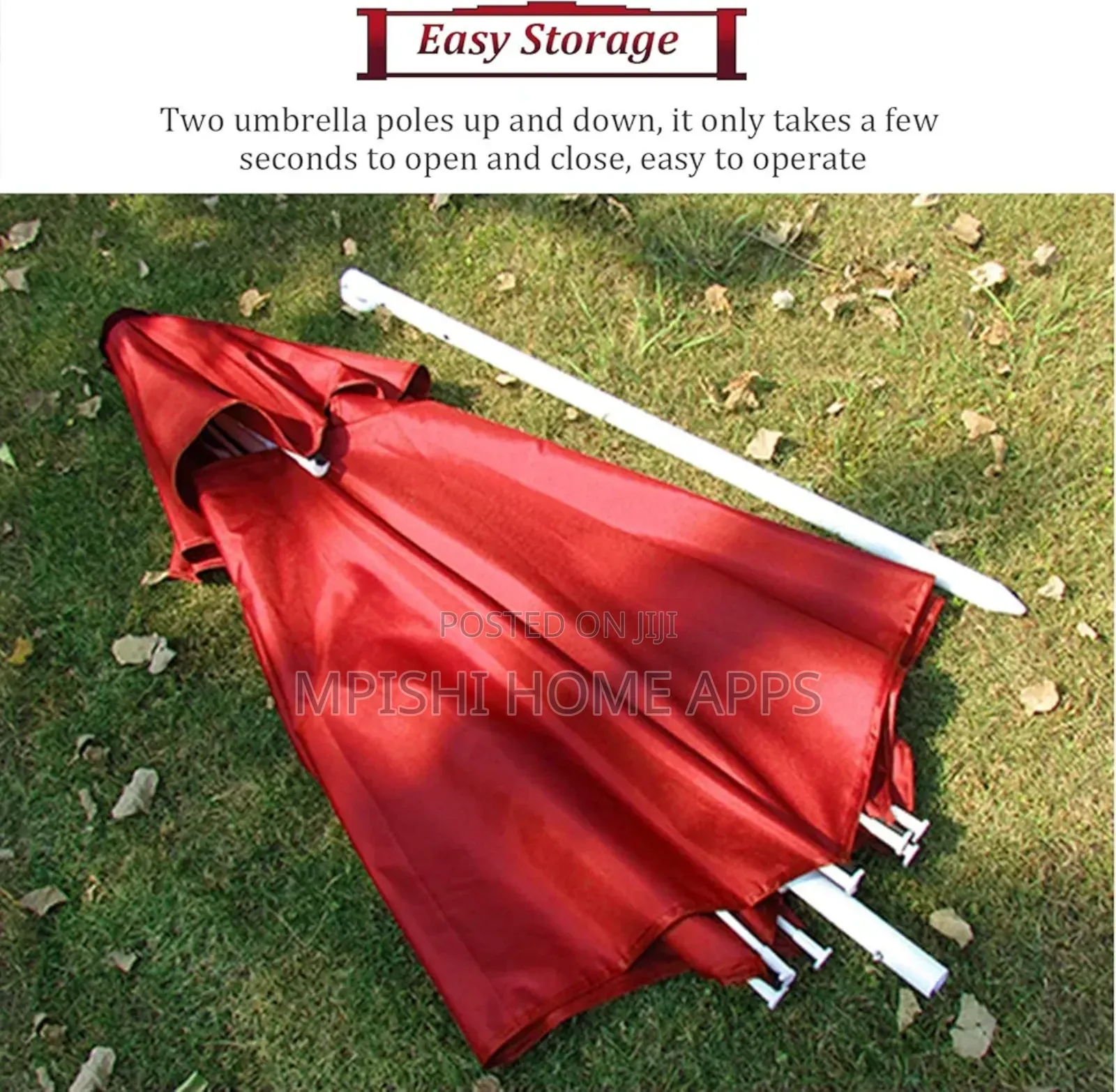 2-Tier Windproof Outdoor Canvas Umbrella