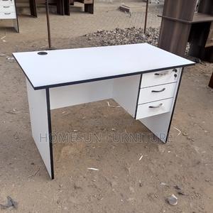 Simple White Office Desk