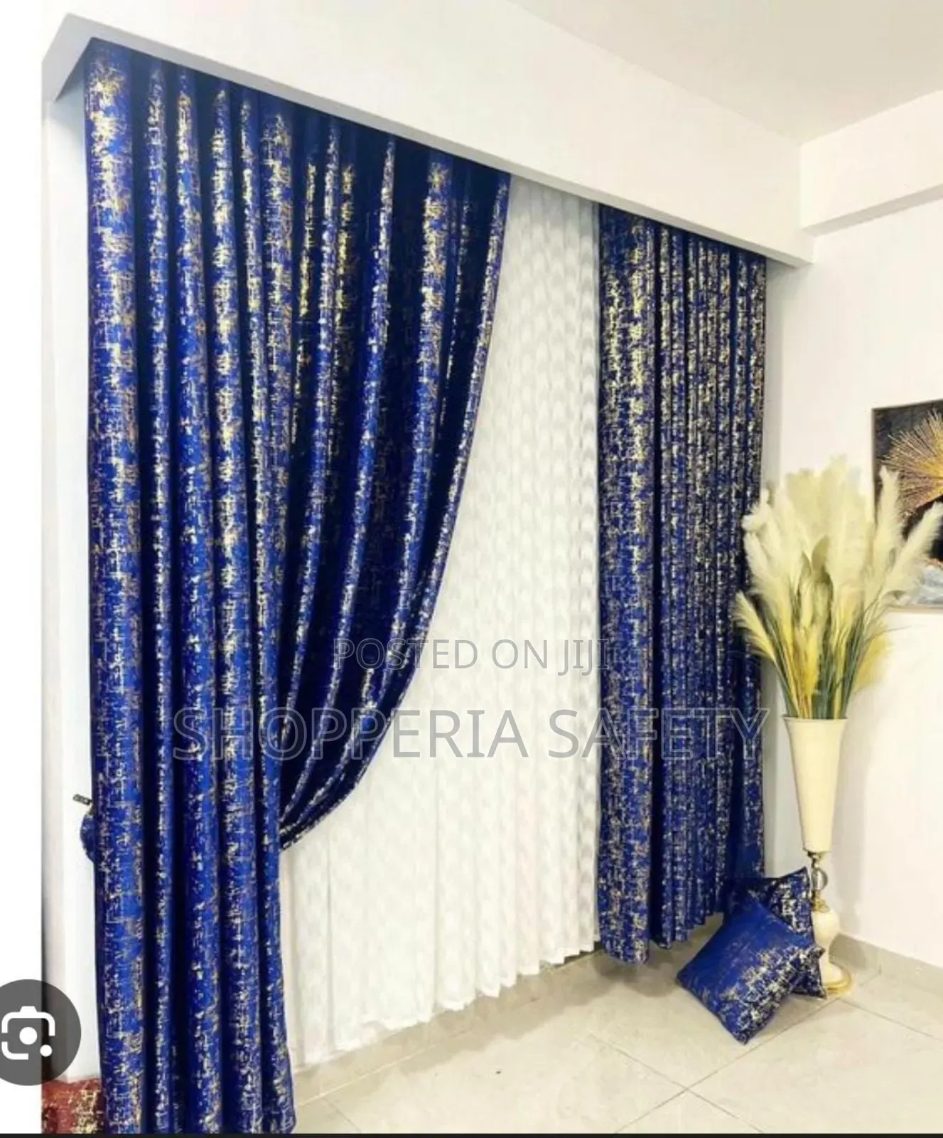 3 Pc Velvet Curtains