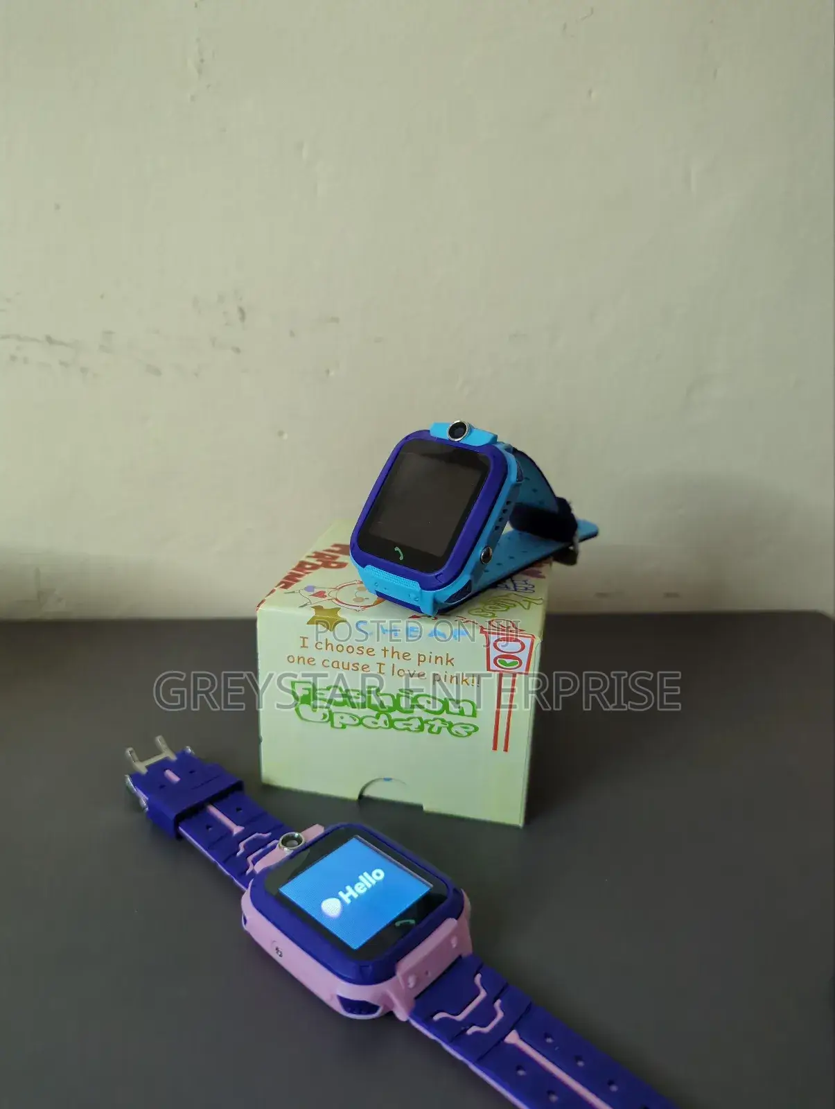 Kids Birthday Gift Watches Blue and Pink Waterproof Sim Card Watches