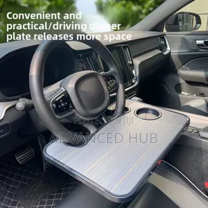 Wooden Steering Wheel Table Tray