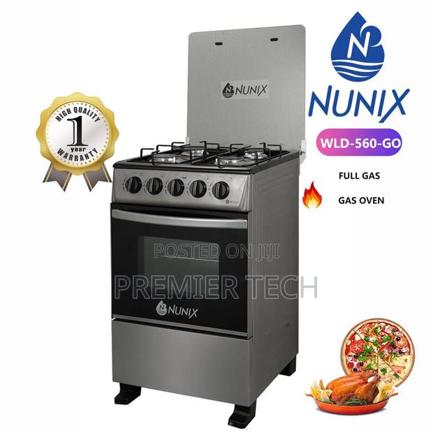 Nunix WLD-560-Go Full Gas Cooker, Gas Oven
