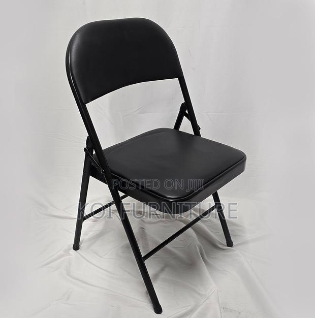 Office Chair : Foldable Office Study Chair (Black) - thumbnail 2
