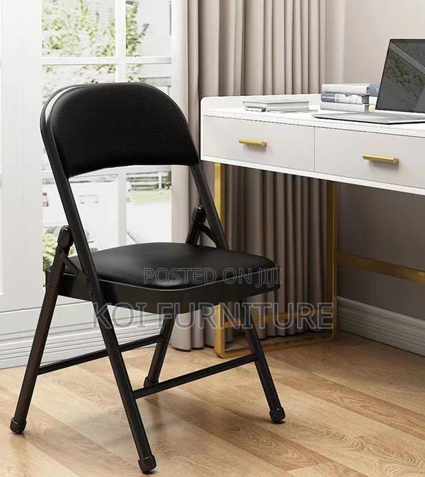 Office Chair : Foldable Office Study Chair (Black) - thumbnail 6