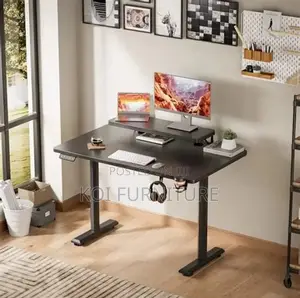 Office Desk : 1.2m Modern Electric Height Adjustable Standing Desk