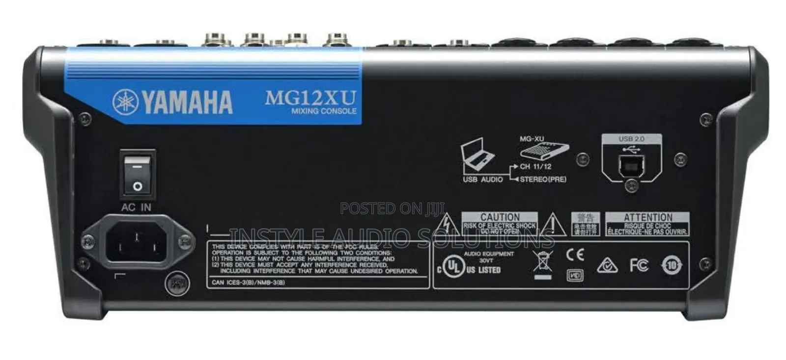 12 Channels Plain Mixer Yamaha Mg12xu Professional Usb Enabled