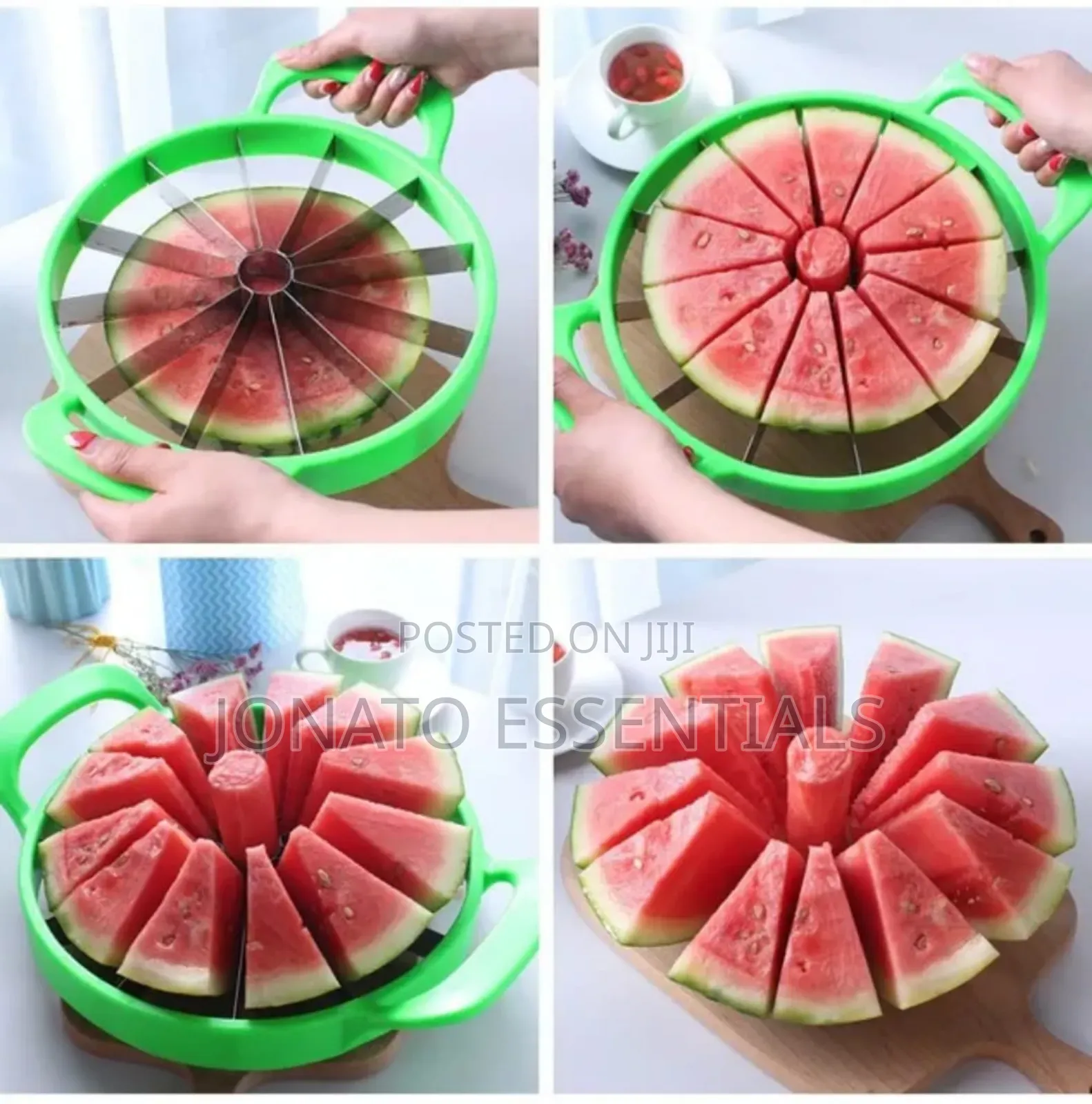 Stainless Steel Watermelon Slicer Fruit Cutter – 12 Large Slices