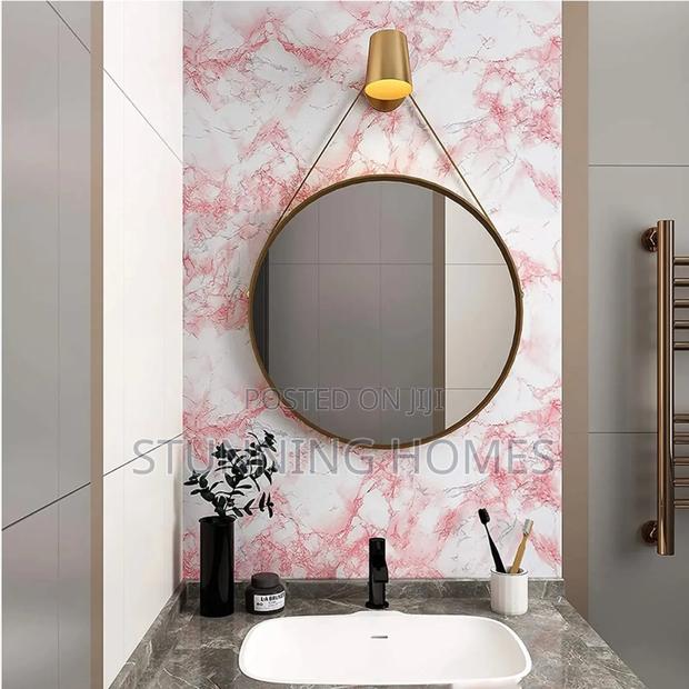 Pink Marble Contact Paper - thumbnail 3