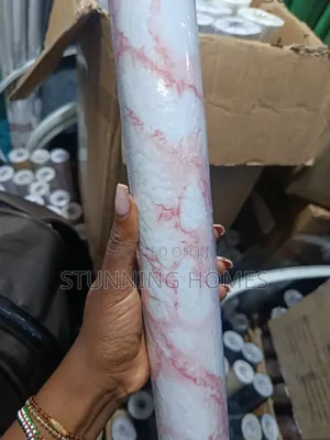 Pink Marble Contact Paper