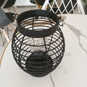 Black Iron Lantern Decor