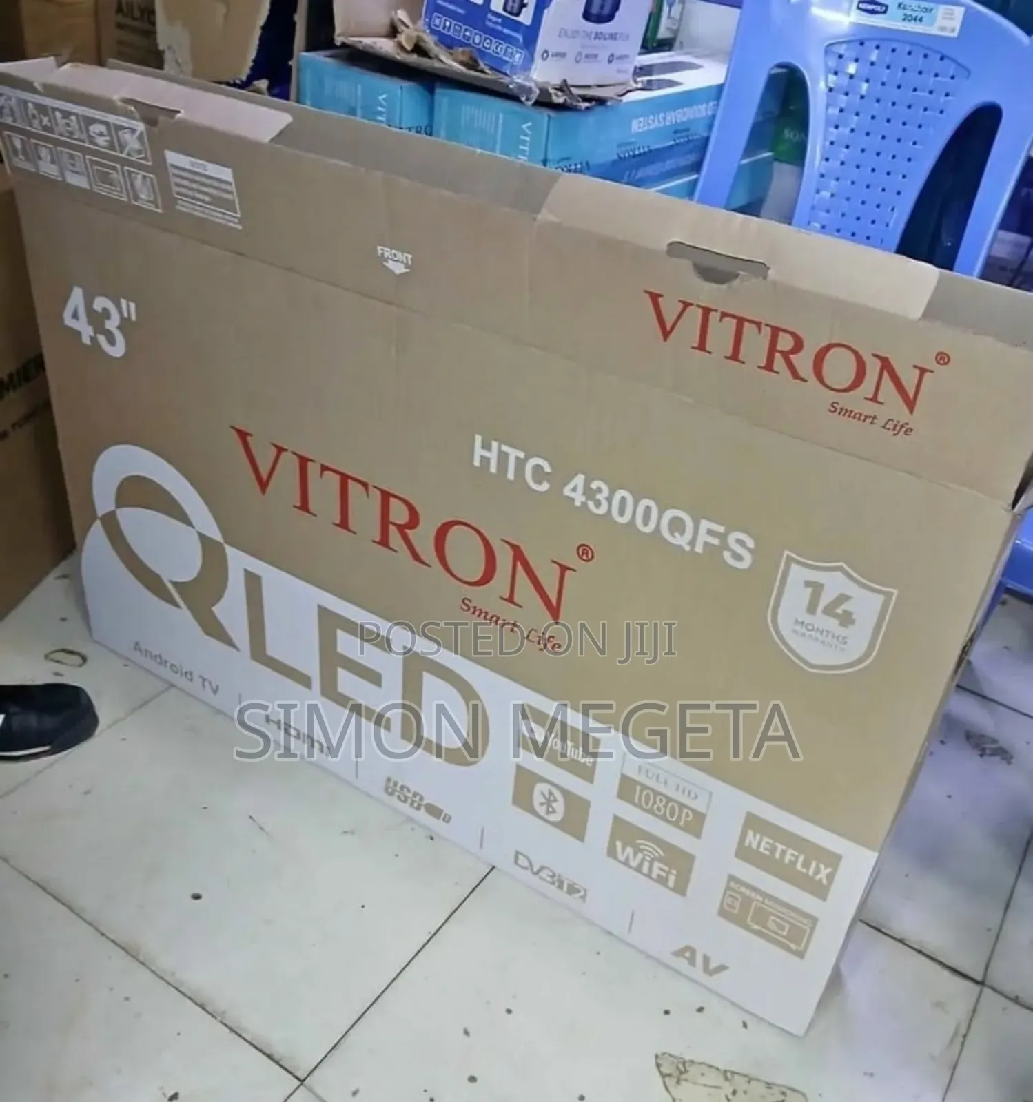 Wifi Enabled Vitron 43 Inch Smart Tv