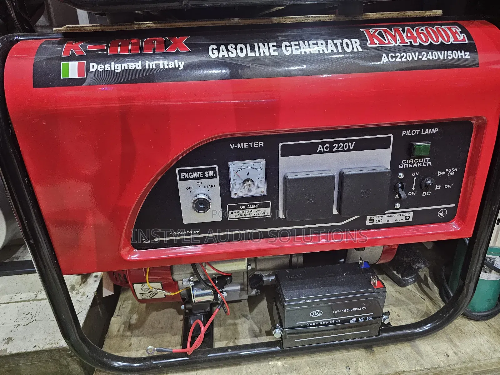 2.4kva Kmax Italy Km4600e Keystart Petrol Engine Generator