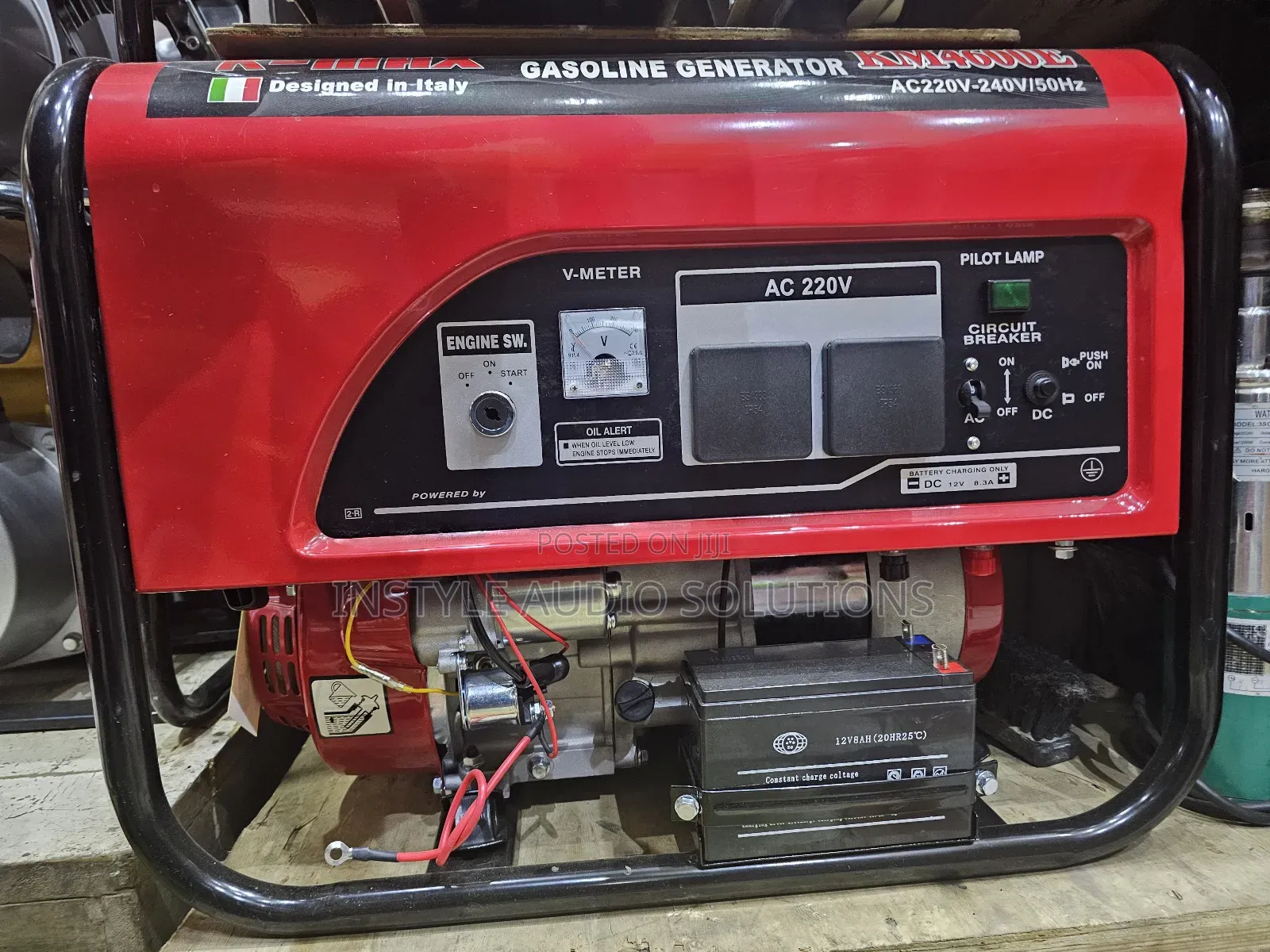 2.4kva Kmax Italy Km4600e Keystart Petrol Engine Generator