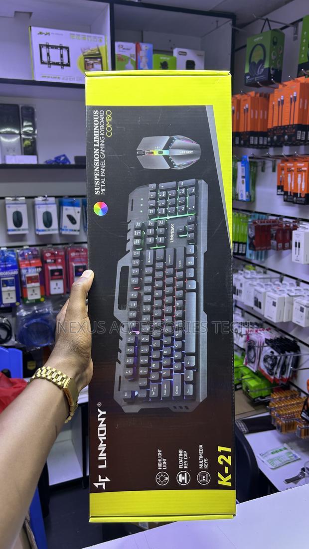 Linnmon RGB Gaming Keyboard – Backlit Led, Durable Stylish
