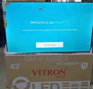 Frameless Qled Vitron 43 Inch Smart Tv