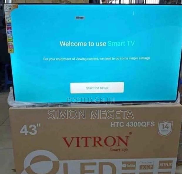 Frameless Qled Vitron 43 Inch Smart Tv