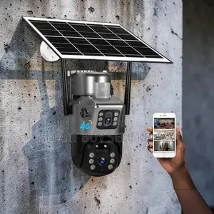 4g Sim Card Enabled 12mp 4g PTZ Rotating Dual Lens Solar Camera