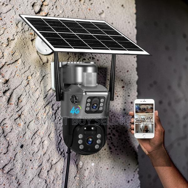 Mobile Monitoring 12mp 4g PTZ Rotating Dual Lens Solar Camera