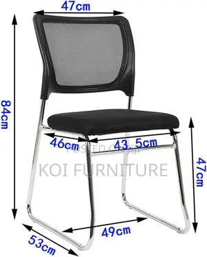 Office Chair : Armless Office Guest Chair