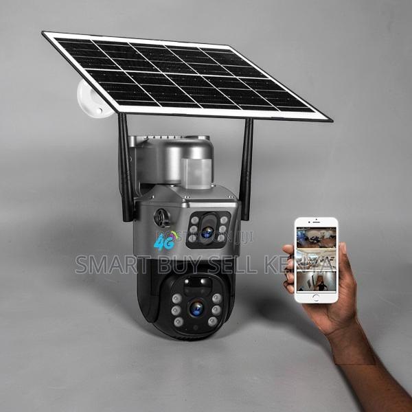 Cloud Compatible 12mp 4g PTZ Rotating Dual Lens Solar Camera