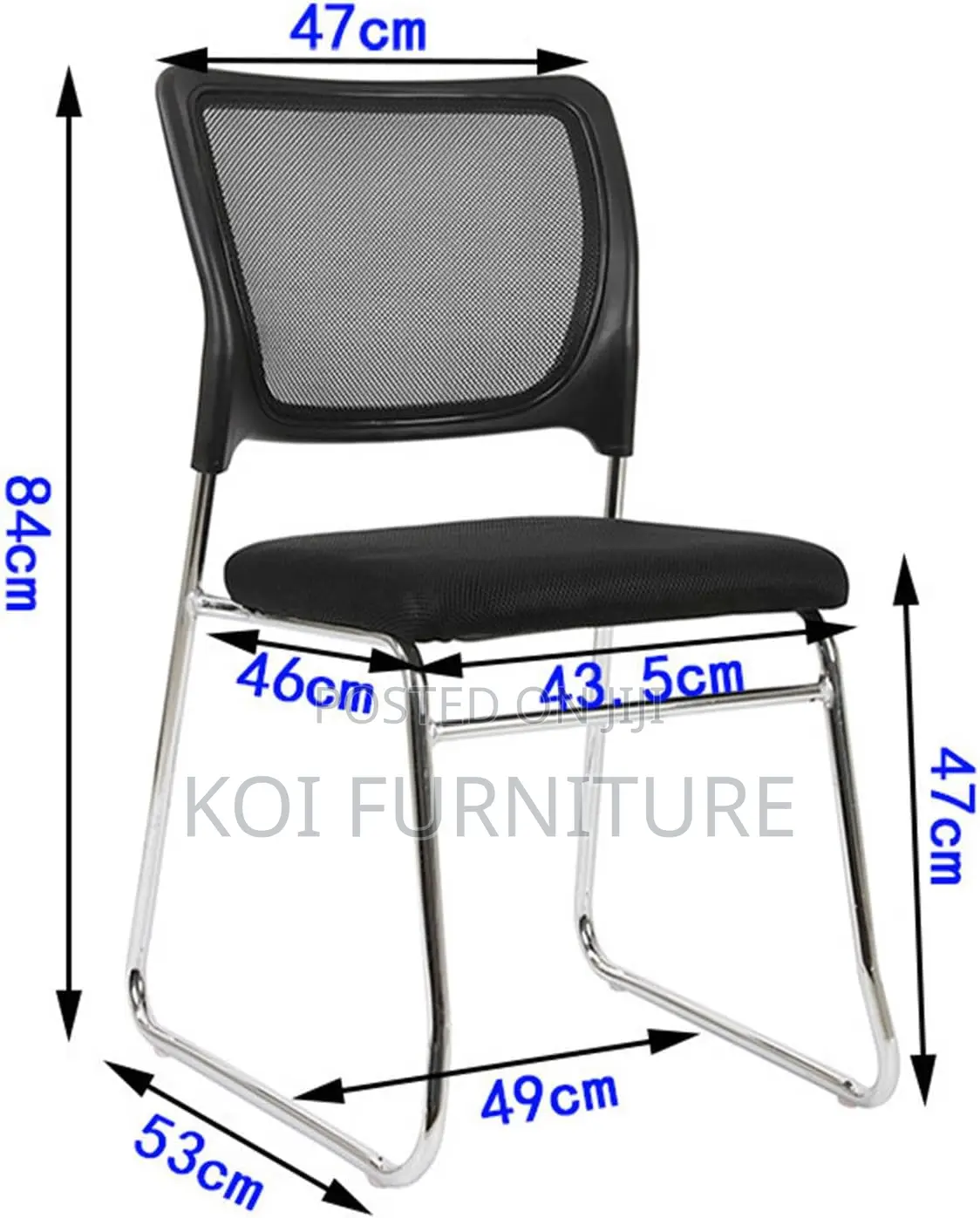 Office Chair : Armless Office Guest Chair
