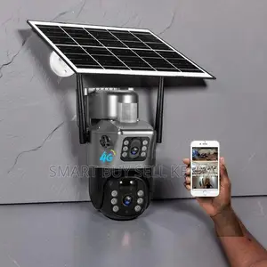 Real-Time Alerts 12mp 4g PTZ Rotating Dual Lens Solar Security Camera