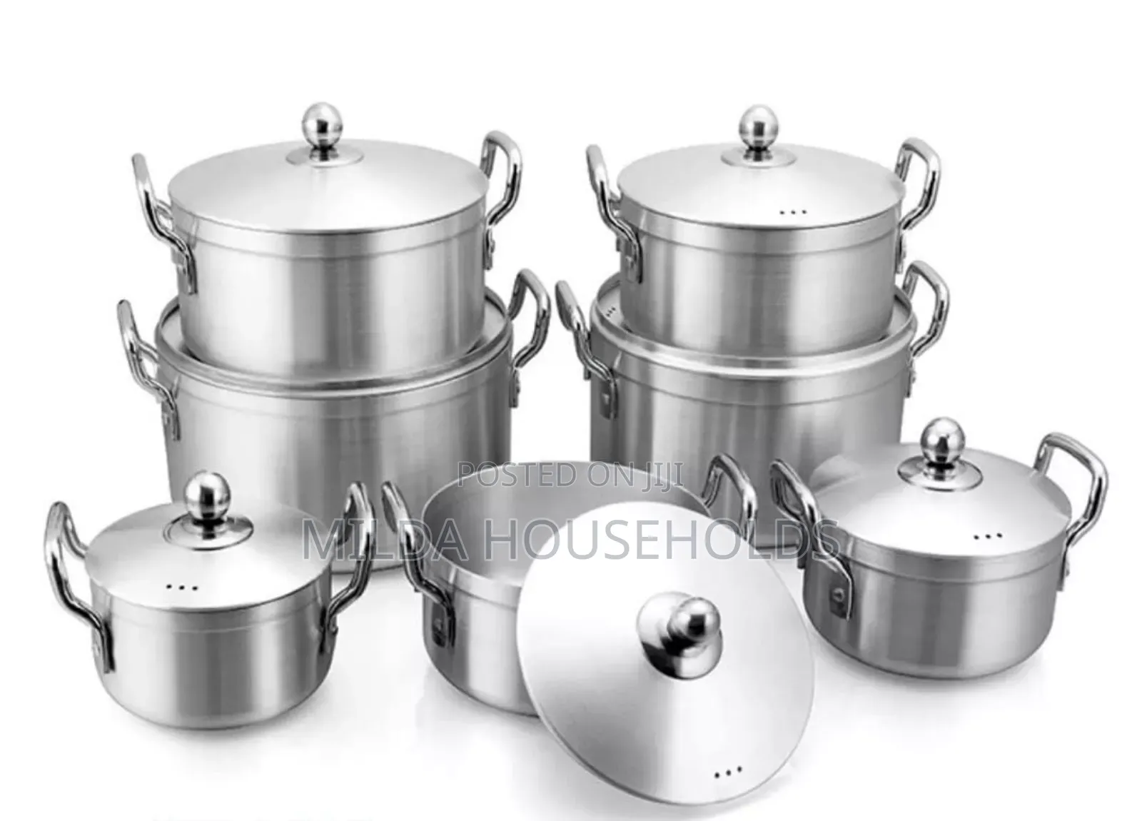 Greatstar 14-Piece Stainless Steel Cookware Set.