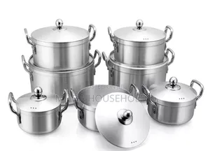 Greatstar 14-Piece Stainless Steel Cookware Set.